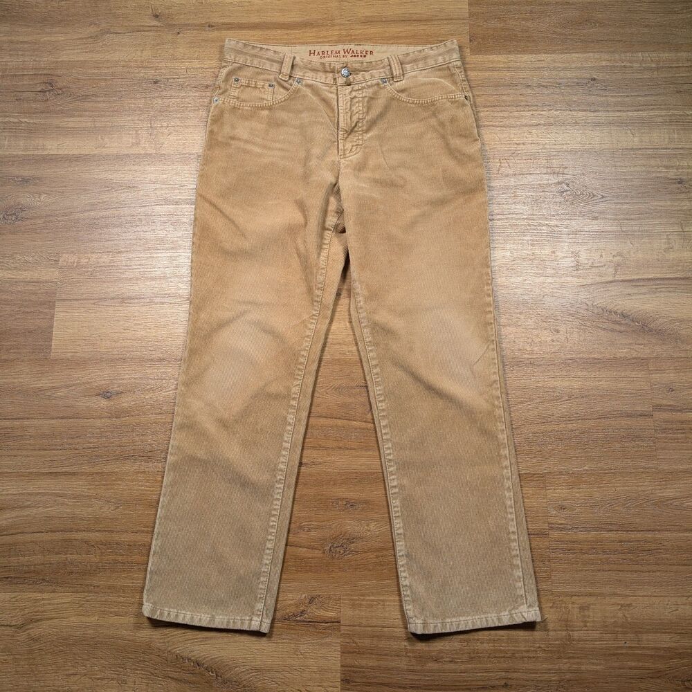 Joker Harlem Walker Herren Corduroy Jeans 34x30 Beige Cord Straight Fit Casual
